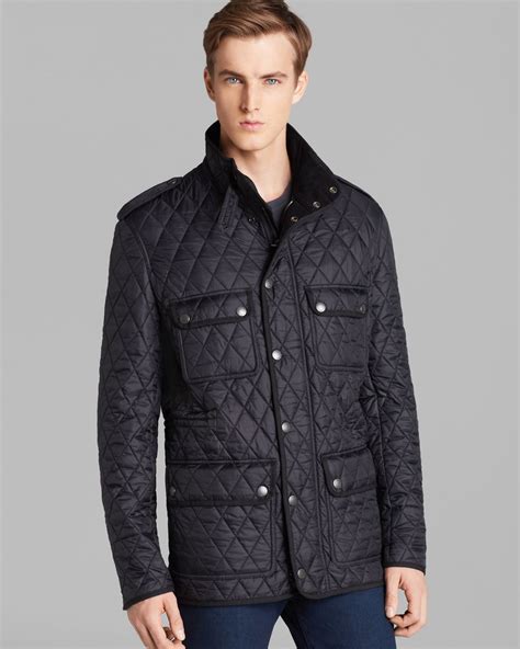 burberry diamond quilted jacket plaid zipper|burberry diamond quilted jacket men.